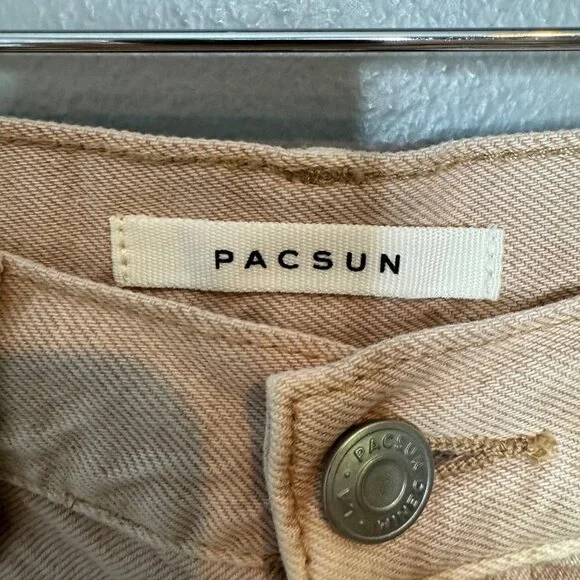 PACSUN tan ultra high rise vintage shorts size 25 - Picture 4 of 9